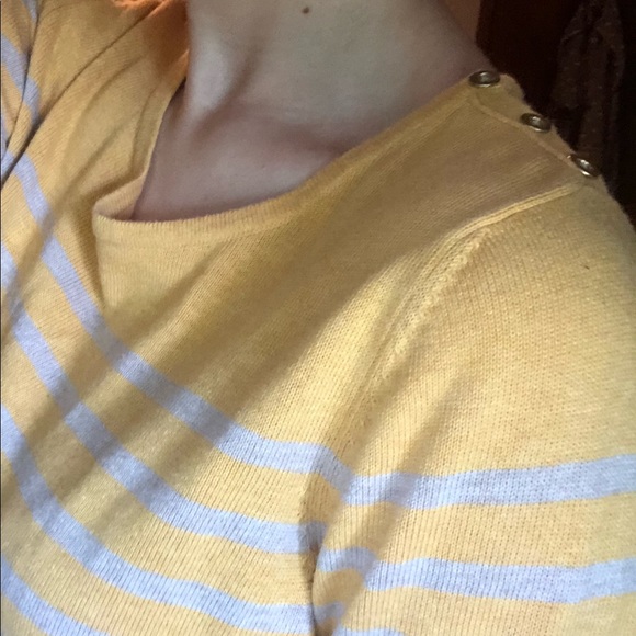 Yellow Striped Sweater - Picture 2 of 5